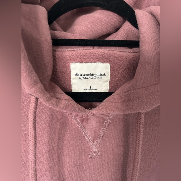 Abercrombie & Fitch Soft AF Mauve Side Button Long Hoodie Size S - Picture 2 of 5